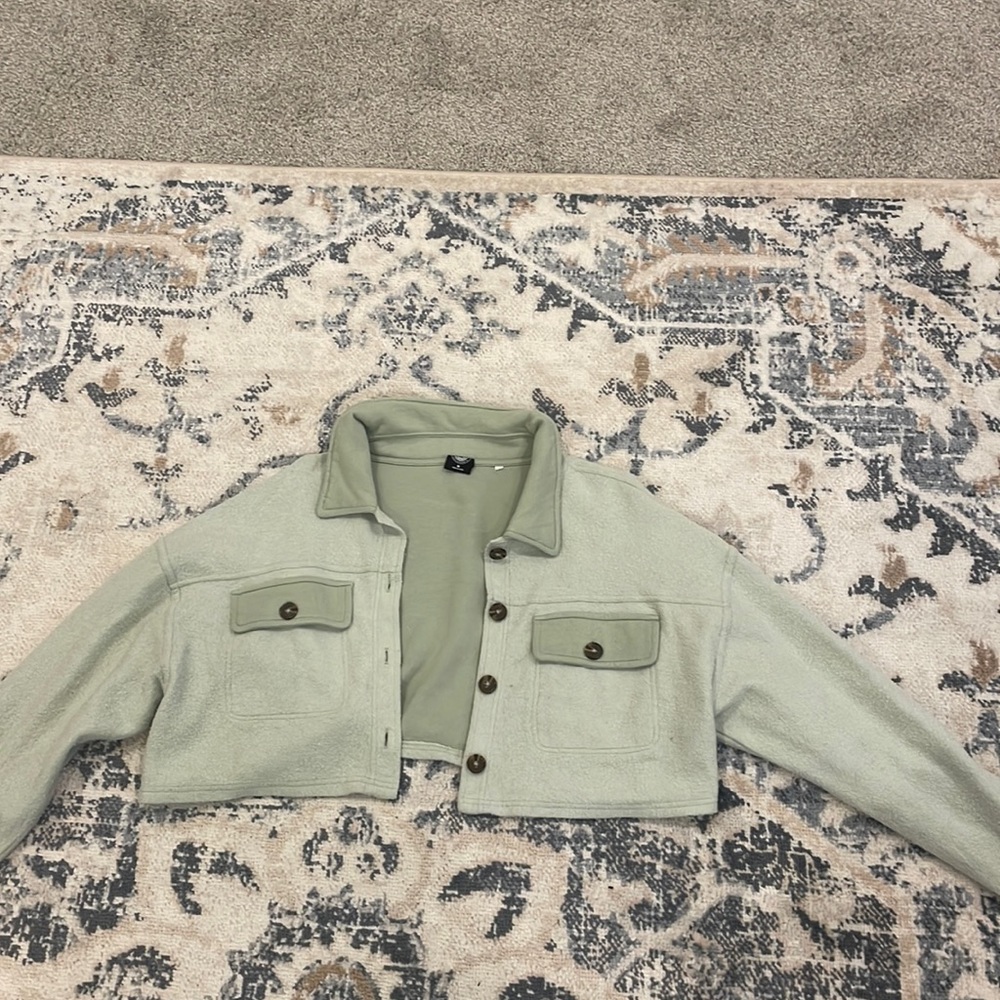 sage green jacket from pacsun, size M!!